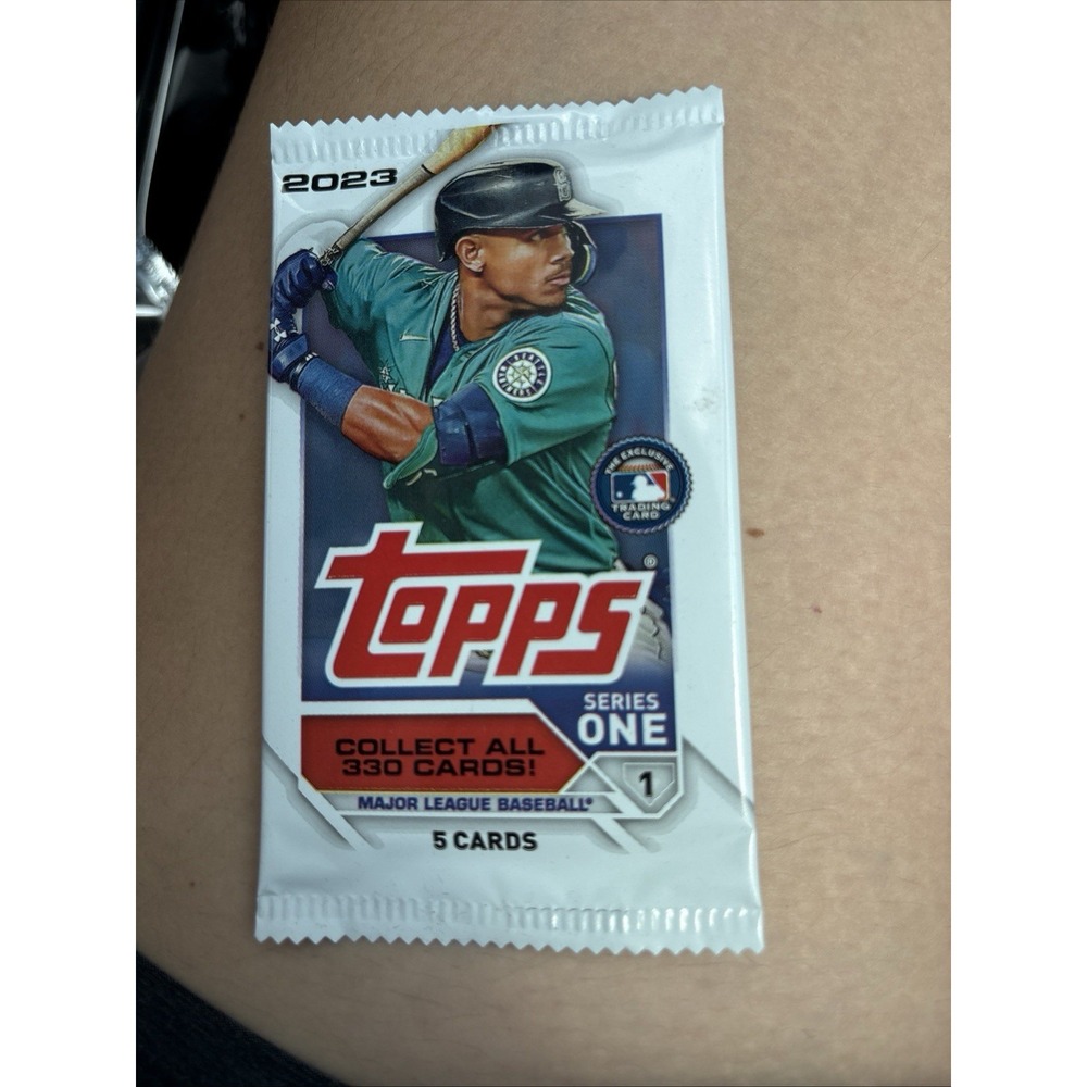 2023 Topps Series 1 Baseball Sealed Retail Pack 5 Cards Julio Rodriguez Art